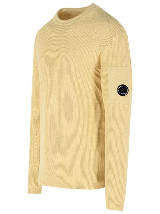 26SS 씨피 컴퍼니 코튼 씨 아일랜드 크루넥 렌즈 스웨터 20CMKN095A 110560A114 Beige - C.P. COMPANY