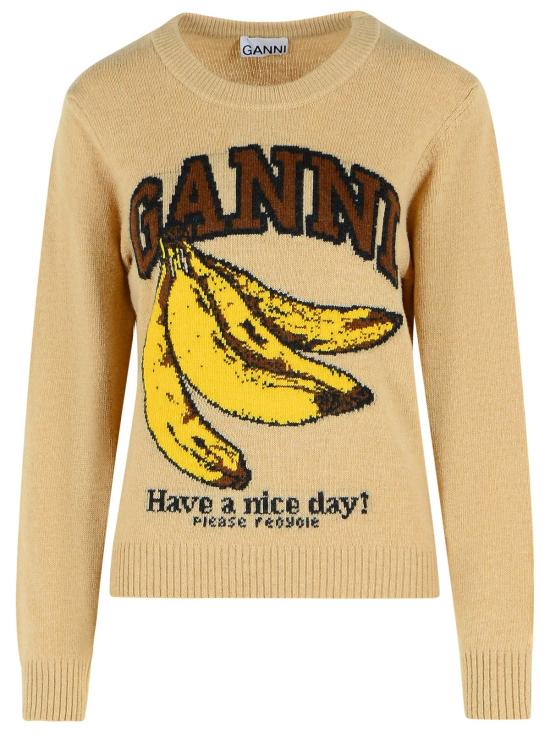 26SS 가니 그래픽 울 니트 A1070265118 Beige