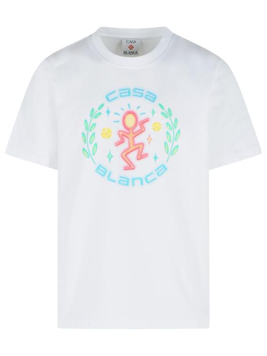 26SS 카사블랑카 폴로 티셔츠 M SP26 JTS 001 11BRIGHT WHITE White