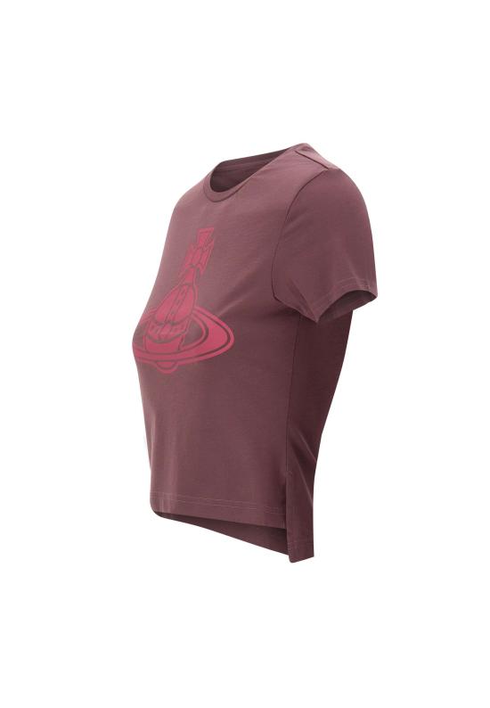 25FW 비비안웨스트우드 반팔 티셔츠 1G010015 J001MH405 PURPLE - VIVIENNE WESTWOOD