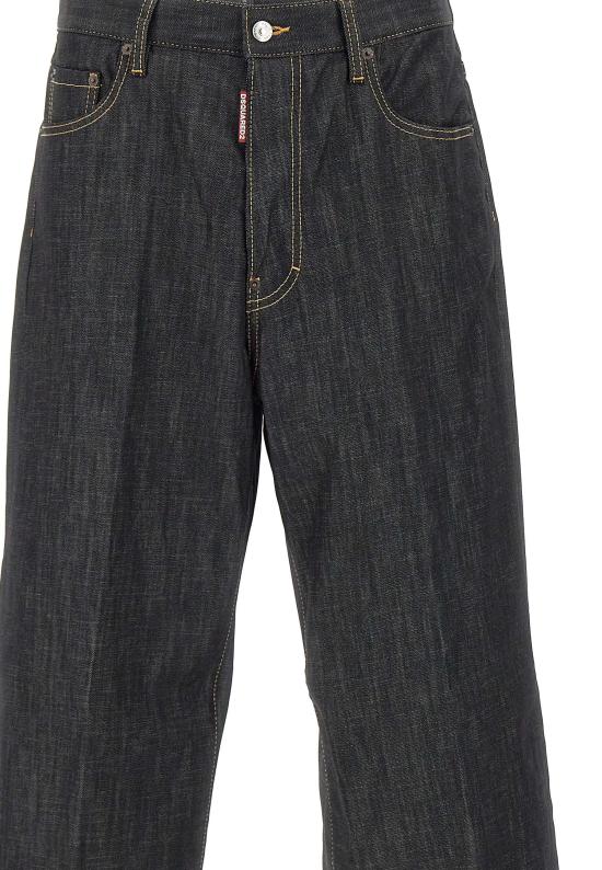 25FW 디스퀘어드2 데님 팬츠 S71LB1695 S30357900 Black - DSQUARED2