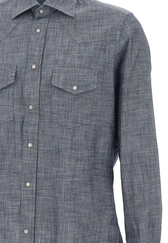 25FW 일레븐티 긴팔 셔츠 X75CAMA09 TES0I18519N Blue - ELEVENTY