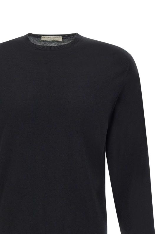 26SS 필리포 드 로렌티스 스웨터 GC1ML SU18R990 Black - FILIPPO DE LAURENTIIS
