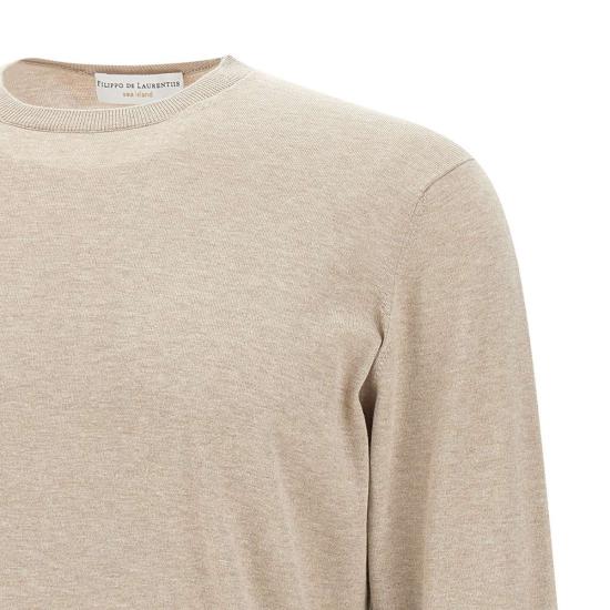 26SS 필리포 드 로렌티스 스웨터 GC1ML SI18R060 Beige - FILIPPO DE LAURENTIIS