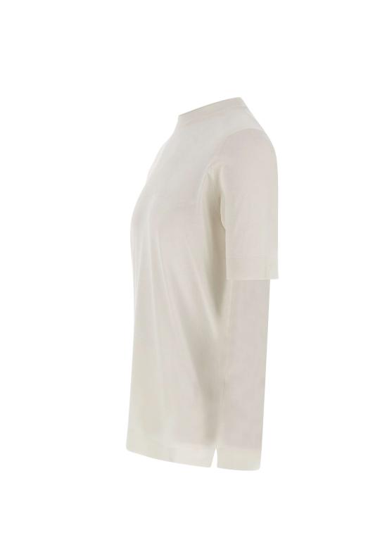 26SS 필리포 드 로렌티스 반팔 티셔츠 TS0MC CR14R001 White - FILIPPO DE LAURENTIIS