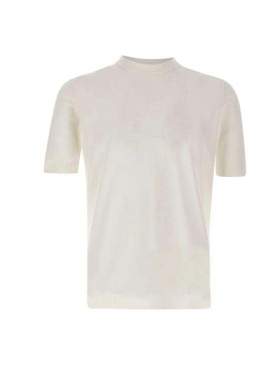 26SS 필리포 드 로렌티스 반팔 티셔츠 TS0MC CR14R001 White - FILIPPO DE LAURENTIIS