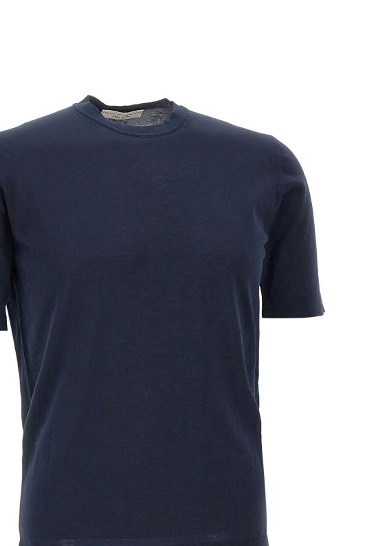 26SS 필리포 드 로렌티스 반팔 티셔츠 TS0MC CR14R890 Blue - FILIPPO DE LAURENTIIS