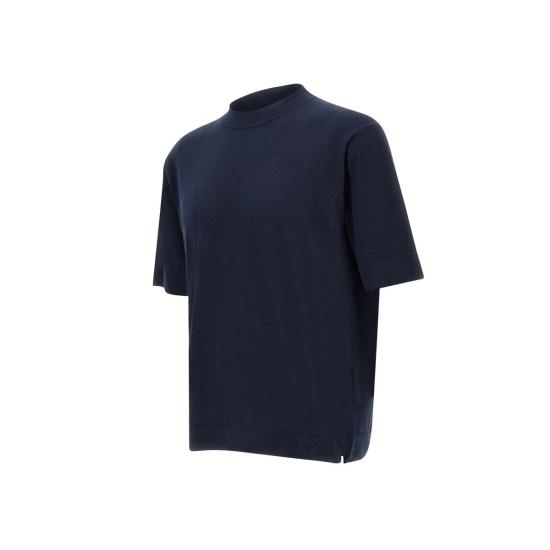 26SS 필리포 드 로렌티스 반팔 티셔츠 TS0MCOV CR14R890 Blue - FILIPPO DE LAURENTIIS