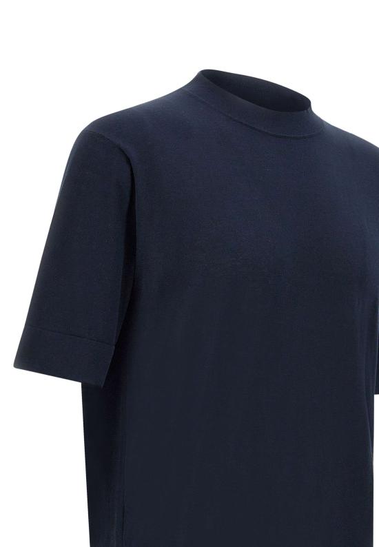 26SS 필리포 드 로렌티스 반팔 티셔츠 TS0MCOV CR14R890 Blue - FILIPPO DE LAURENTIIS