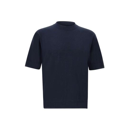 26SS 필리포 드 로렌티스 반팔 티셔츠 TS0MCOV CR14R890 Blue - FILIPPO DE LAURENTIIS