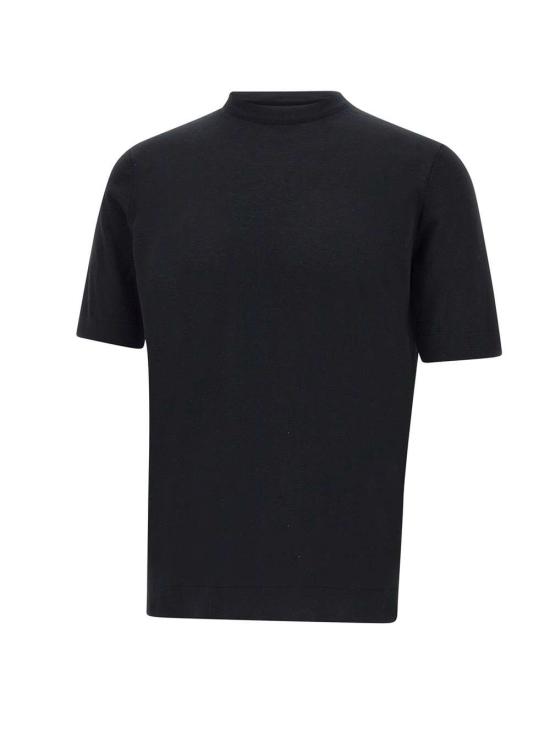 26SS 필리포 드 로렌티스 반팔 티셔츠 TS0MC CR14R990 Black - FILIPPO DE LAURENTIIS