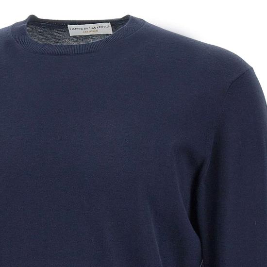 26SS 필리포 드 로렌티스 스웨터 GC1ML SI18R881 BLUE - FILIPPO DE LAURENTIIS