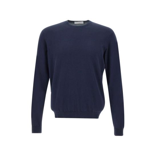 26SS 필리포 드 로렌티스 스웨터 GC1ML SI18R881 BLUE - FILIPPO DE LAURENTIIS