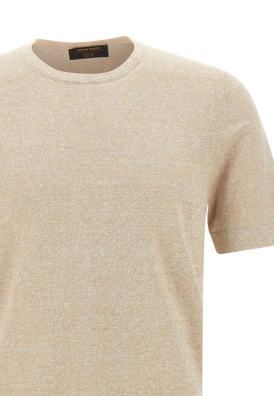 26SS 그랑싸쏘 반팔 티셔츠 57140 18637109 Beige - GRAN SASSO