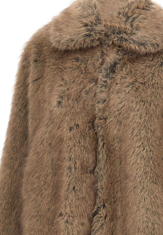 25FW 리우조 코트 MF5232E1095 M9873 Brown - LIU JO