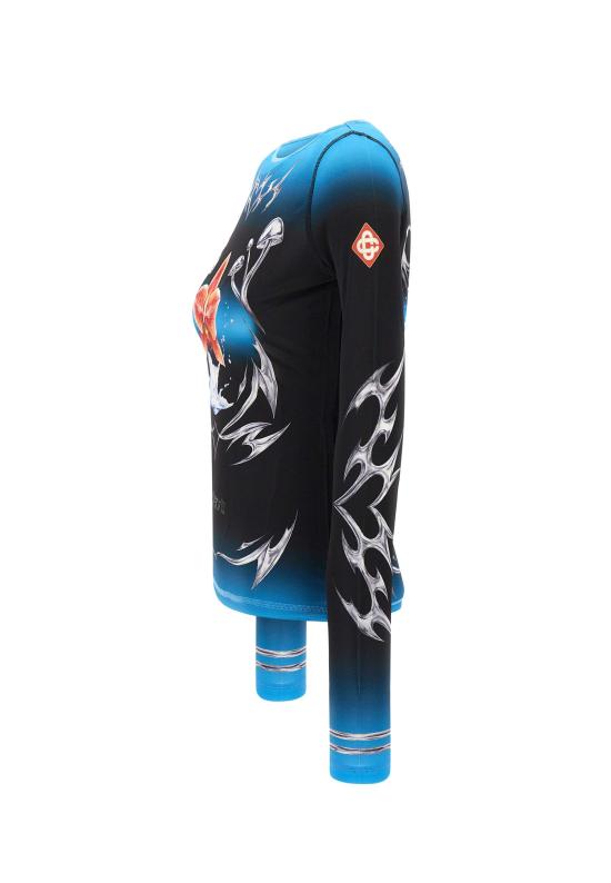 25FW 카사블랑카 민소매 티셔츠 WAW25JTP404 01 MultiColour - CASABLANCA