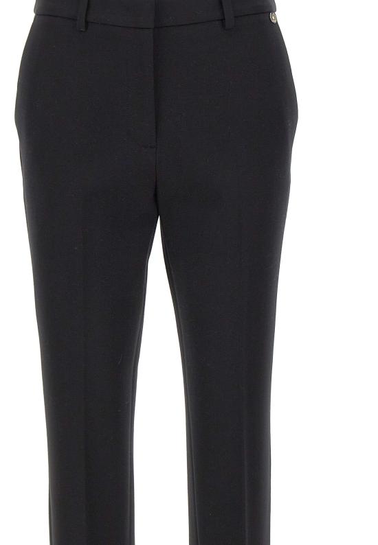 25FW 리우조 스트레이트 팬츠 CF5421J1857 22222 Black - LIU JO