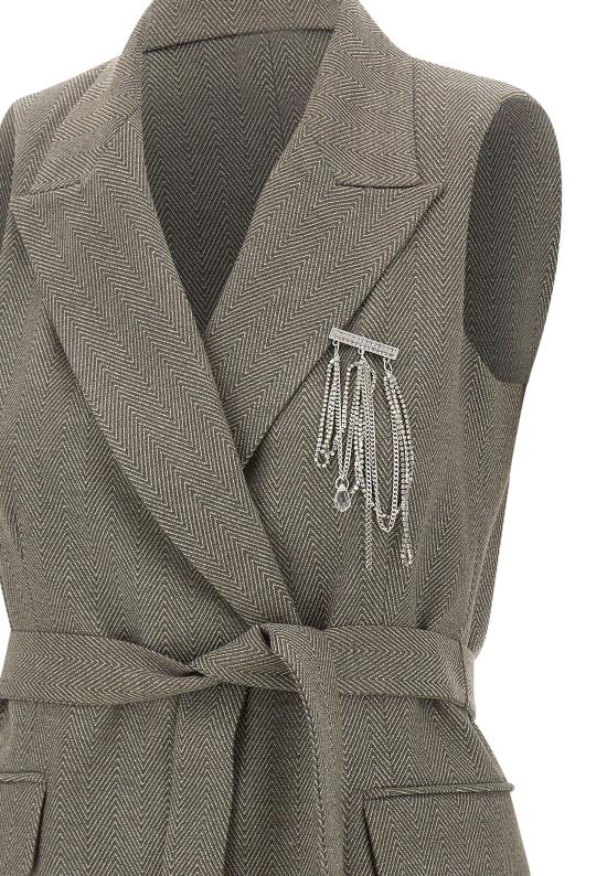 25FW 리우조 베스트 CF5259T054A M9770 Green - LIU JO