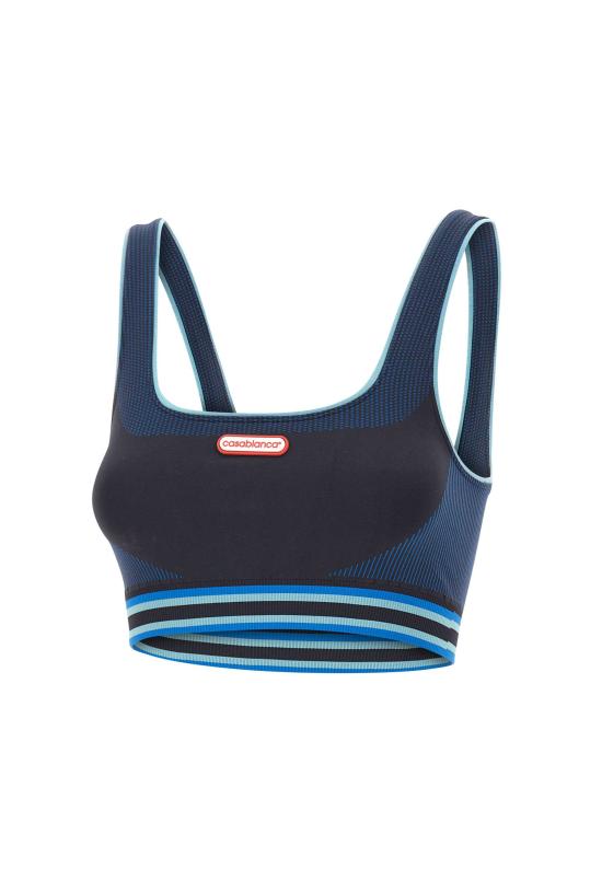 25FW 카사블랑카 민소매 티셔츠 WAW25ACT051 01 Blue