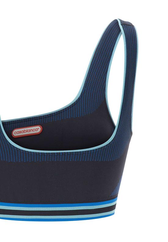 25FW 카사블랑카 민소매 티셔츠 WAW25ACT051 01 Blue - CASABLANCA