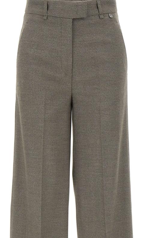 25FW 리우조 스트레이트 팬츠 CF5372T054A M9770 Green - LIU JO