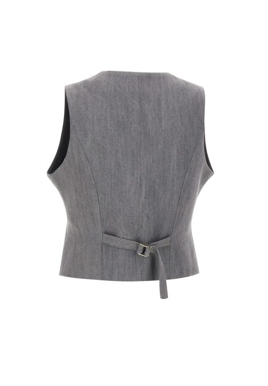 25FW 리우조 베스트 UF5226D0266 87457 Grey - LIU JO