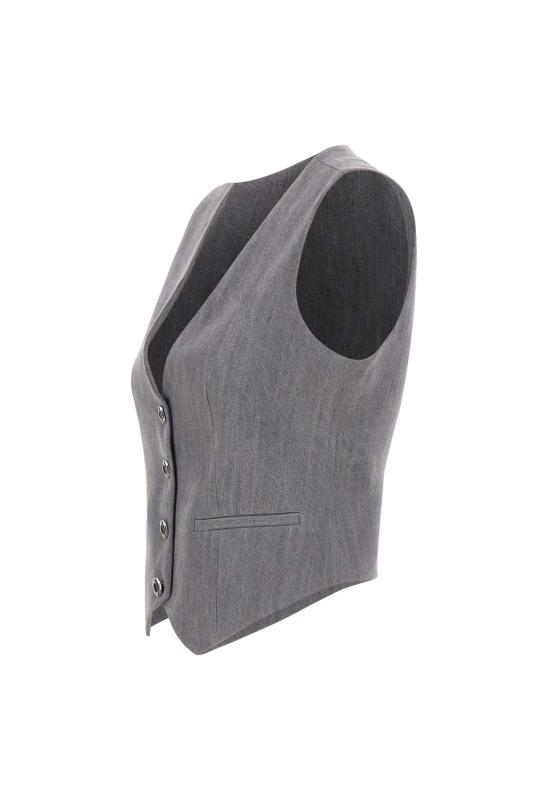 25FW 리우조 베스트 UF5226D0266 87457 Grey - LIU JO