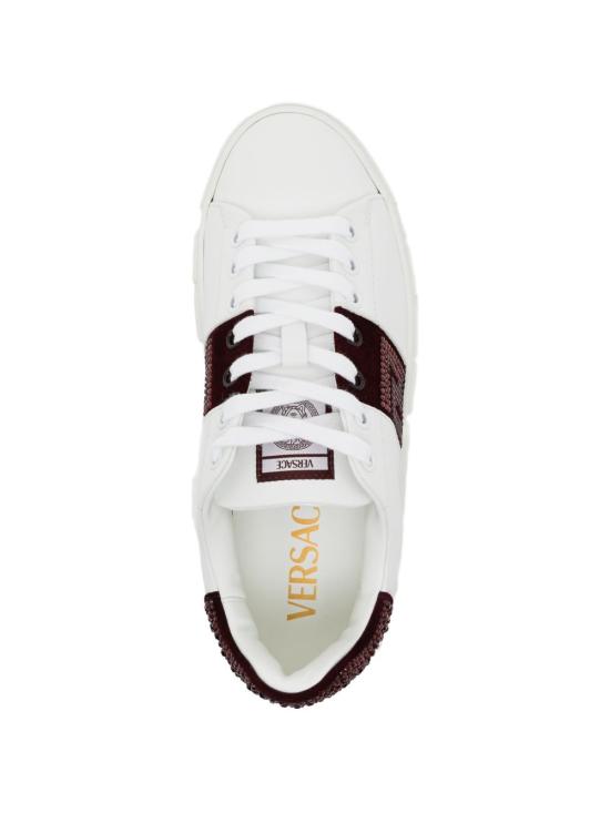 26SS 베르사체 스니커즈 1013568 1A115452W9E0 White burgundy - VERSACE