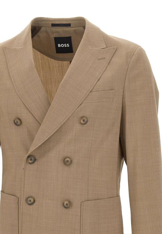 26SS 보스 수트 자켓 50556775 252 Brown - BOSS