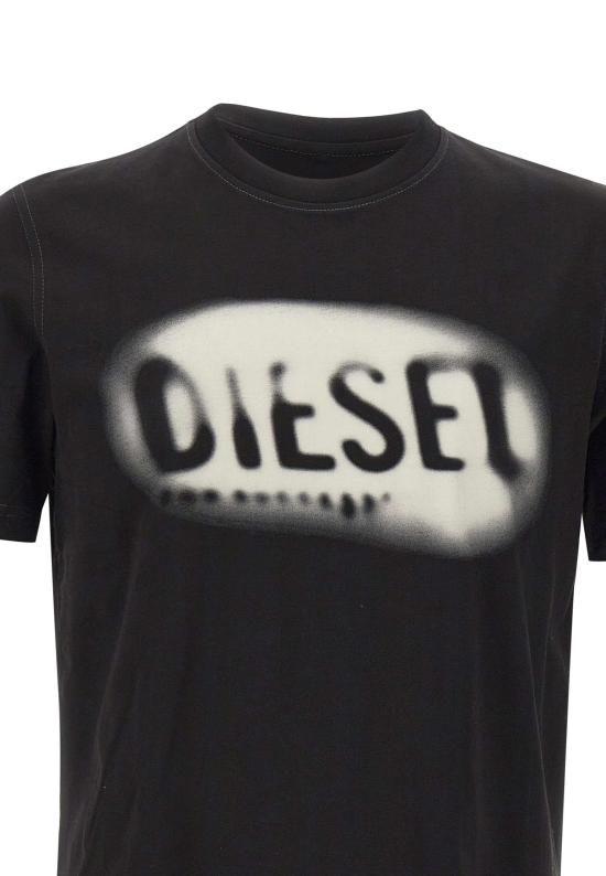 26SS 디젤 반팔 티셔츠 A19971 0QIAM9XX Black - DIESEL