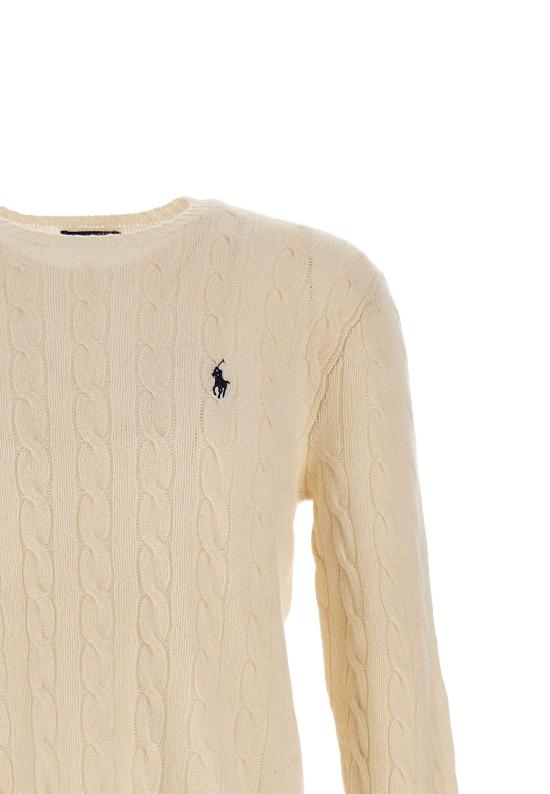 24FW 폴로 랄프로렌 스웨터 710876762 010 White - POLO RALPH LAUREN