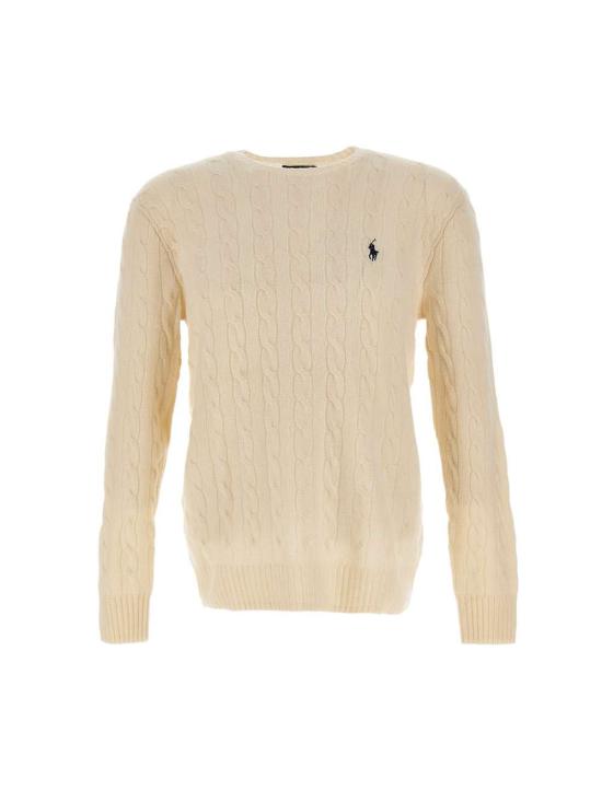 24FW 폴로 랄프로렌 스웨터 710876762 010 White - POLO RALPH LAUREN