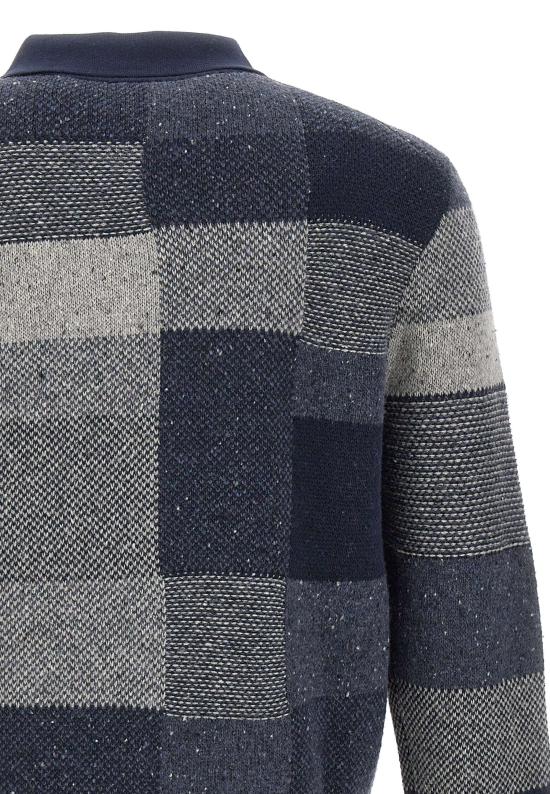 25FW 폴 스미스 집업 니트 M2R508ZT22521 49 Blue - PAUL SMITH