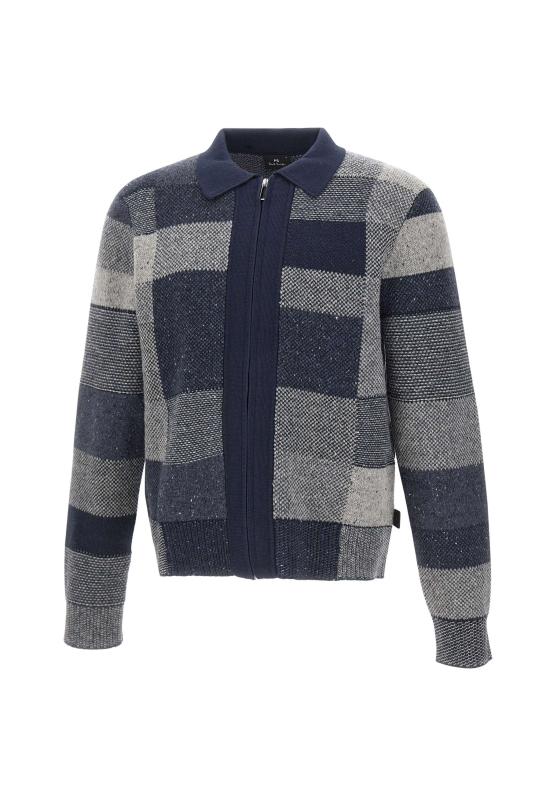 25FW 폴 스미스 집업 니트 M2R508ZT22521 49 Blue