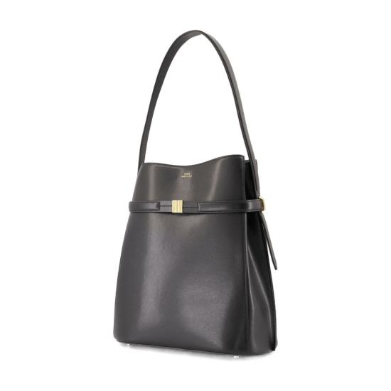 26FW 토템 숄더백 244 WAL0048 LE0025 001 black - TOTEME