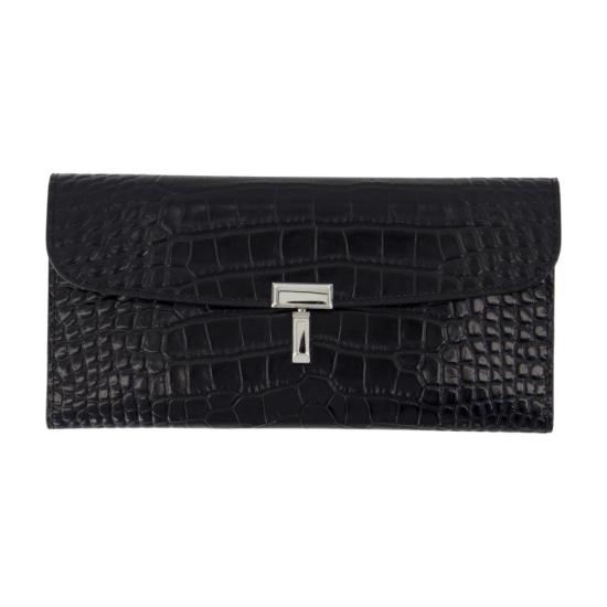 25FW 토템 티락 레더 월렛 251 WAM0041 LE0076 001 BLACK
