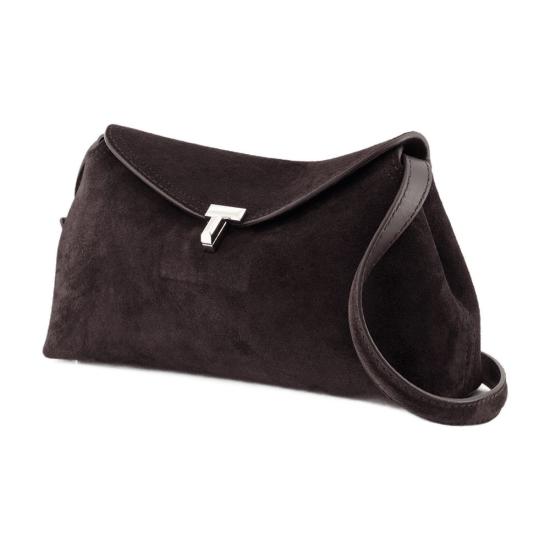 26FW 토템 T락 스웨이드 클러치 234 WAL944 LE0004 040 brown - TOTEME