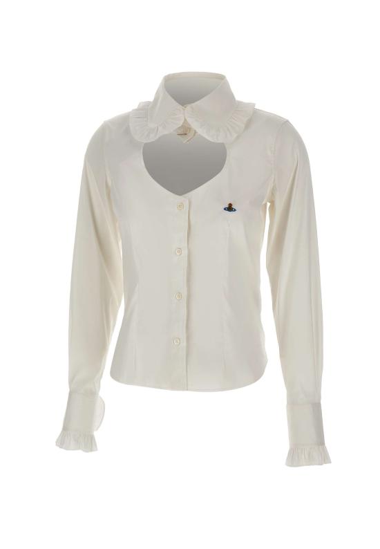 25FW 비비안웨스트우드 셔츠 1501006C W018MA401 White