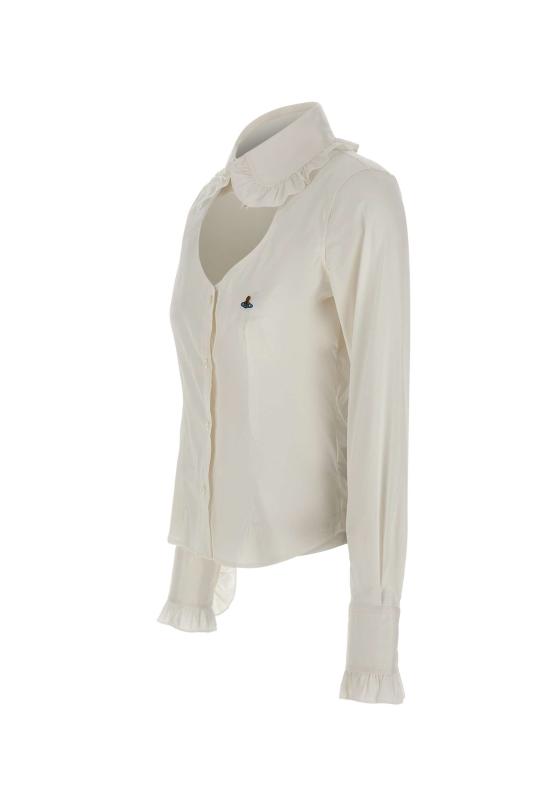 25FW 비비안웨스트우드 셔츠 1501006C W018MA401 White - VIVIENNE WESTWOOD