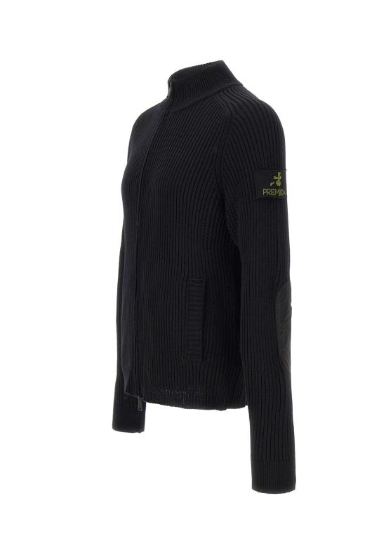 25FW 프리미아타 집업 니트 PMG25 BLACK Black - PREMIATA