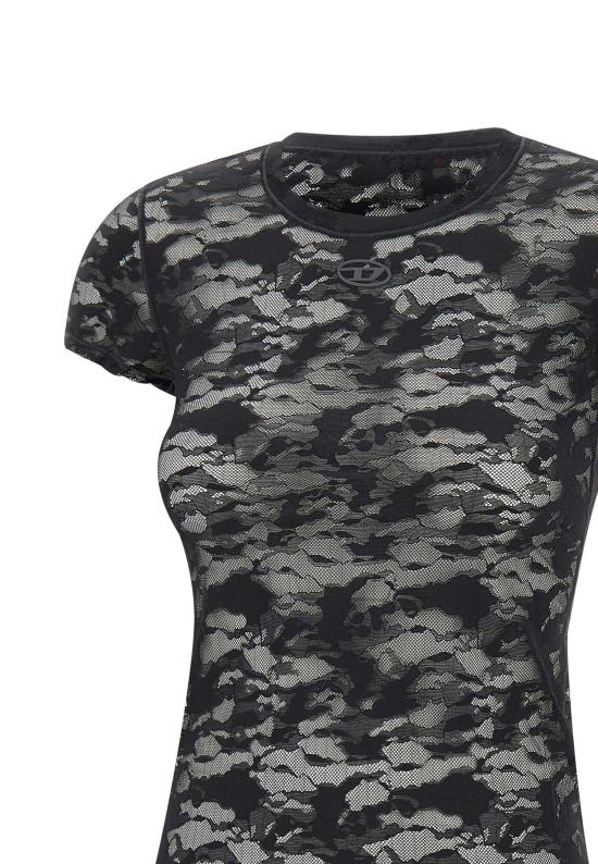 26SS 디젤 반팔 티셔츠 A18315 0DRAK900 Black - DIESEL