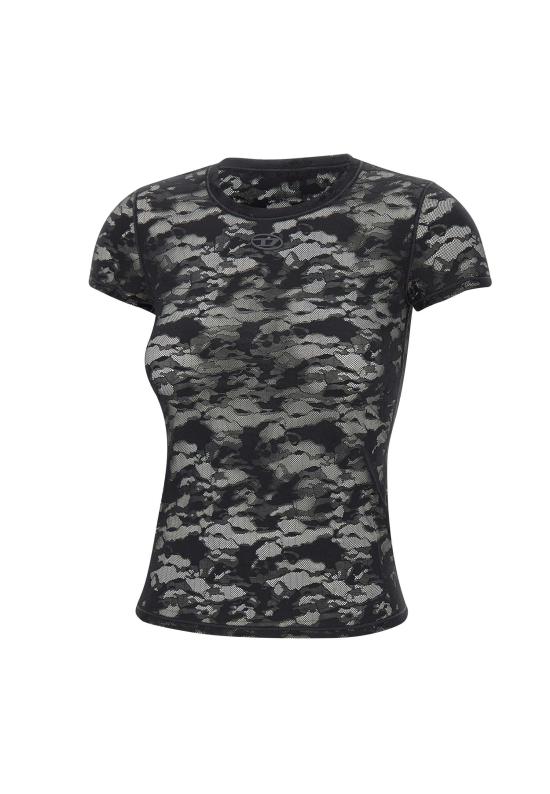 26SS 디젤 반팔 티셔츠 A18315 0DRAK900 Black