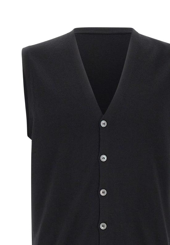 25FW 그랑싸쏘 니트 베스트 56170 14252099 Black - GRAN SASSO