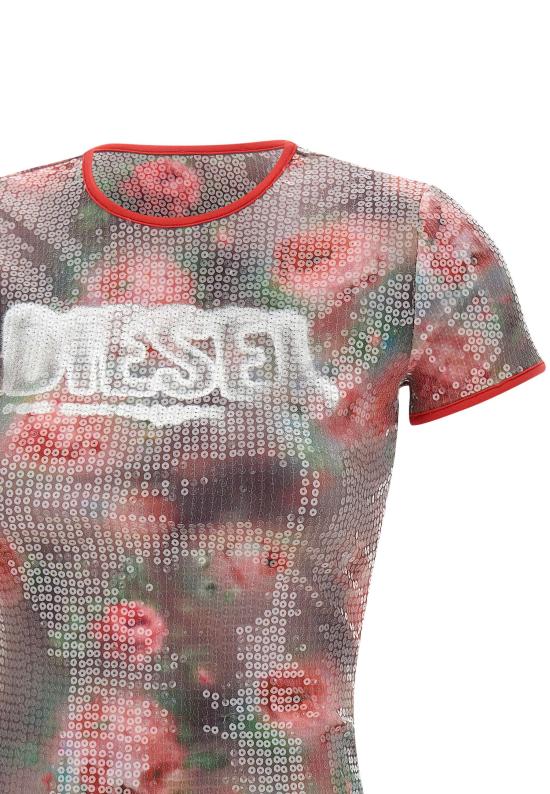 26SS 디젤 반팔 티셔츠 A20062 0QVCT43JA Red - DIESEL