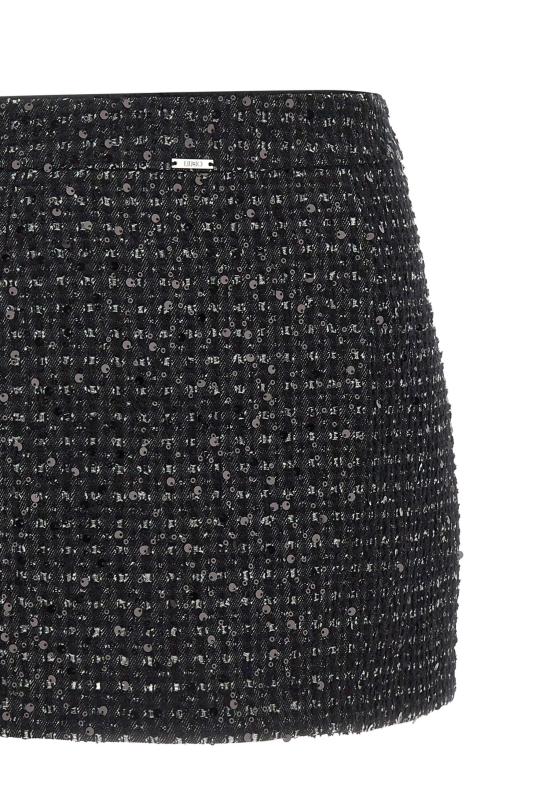 25FW 리우조 미디 스커트 UF5146D0267 22222 Black - LIU JO