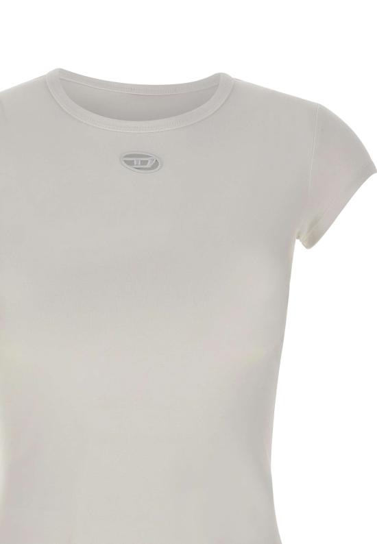 26SS 디젤 반팔 티셔츠 A19912 0AFAA100 White - DIESEL