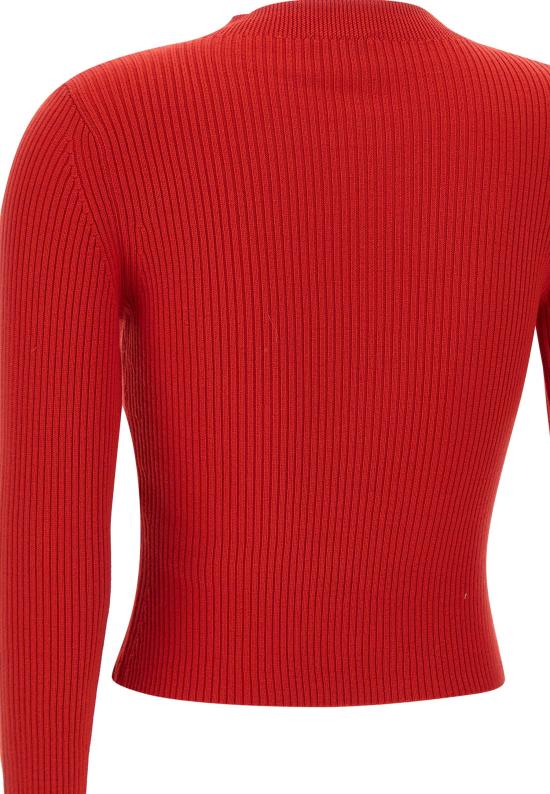 25FW 디젤 M-올리나 립드 울 점퍼 A18904 0PLBF42A Red - DIESEL