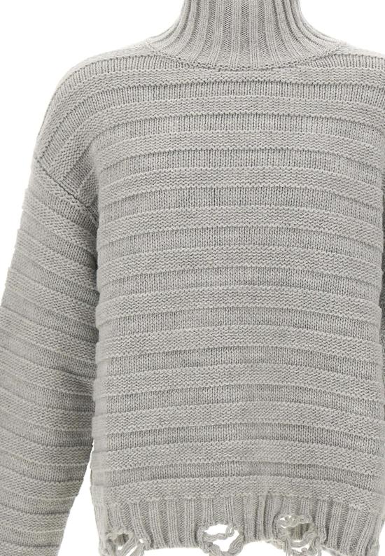 25FW MM6 메종마르지엘라 스웨터 SH0HA0004 M13040857M Grey - MM6 MAISON MARGIELA
