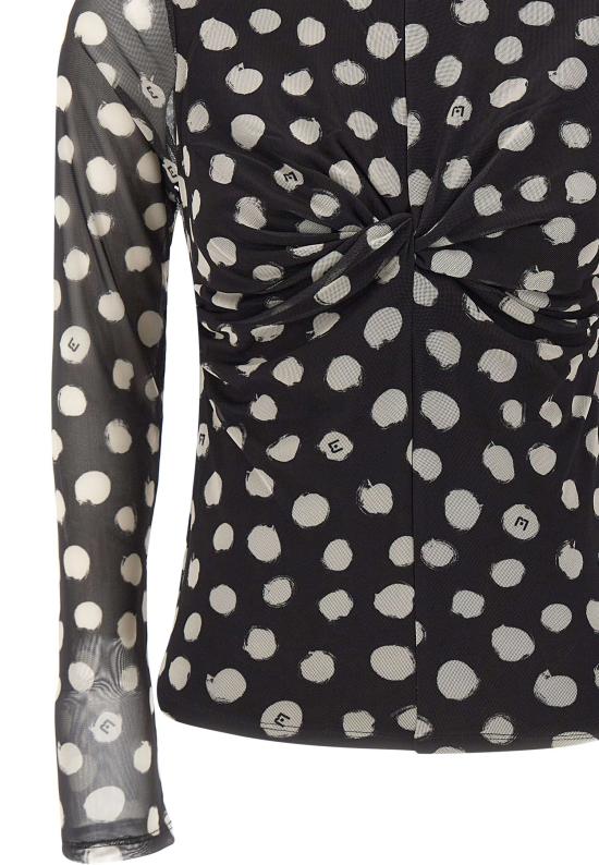 25FW 리우조 반팔 티셔츠 UF5269JS007 M9169 Black - LIU JO