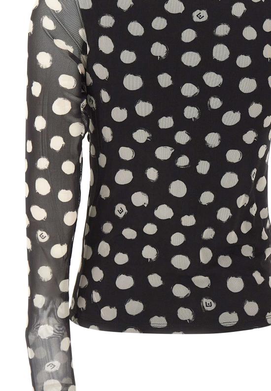 25FW 리우조 반팔 티셔츠 UF5269JS007 M9169 Black - LIU JO